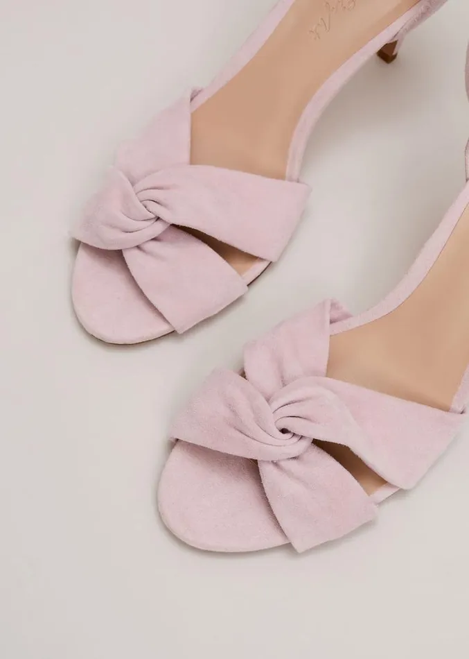 Suede Twist Ankle Strap Heeled Shoes Pale Pink Women Phase Eight Occasion Shoes Suede Twist Ankle Strap Heeled Shoes Pale Pink Women Phase Eight Occasion Shoes