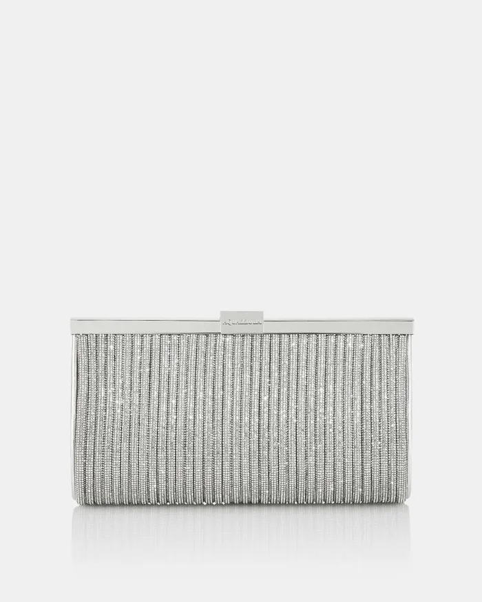 Sundance Crystal Clutch Silver Women Aquazzura Clutch Bags Sundance Crystal Clutch Silver Women Aquazzura Clutch Bags