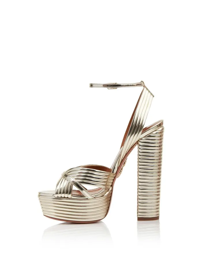 Sundance Plateau 140 Gold Women Aquazzura Essentials Sundance Plateau 140 Gold Women Aquazzura Essentials