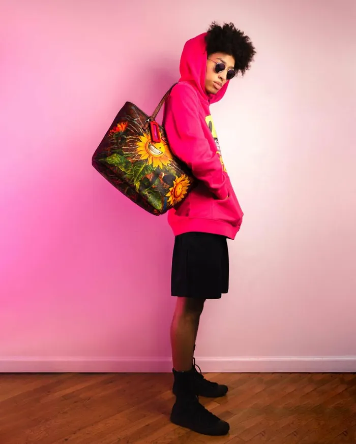 SUNFLOWER GRIN RON ENGLISH COLLAB TOTE Bags SPRAYGROUND