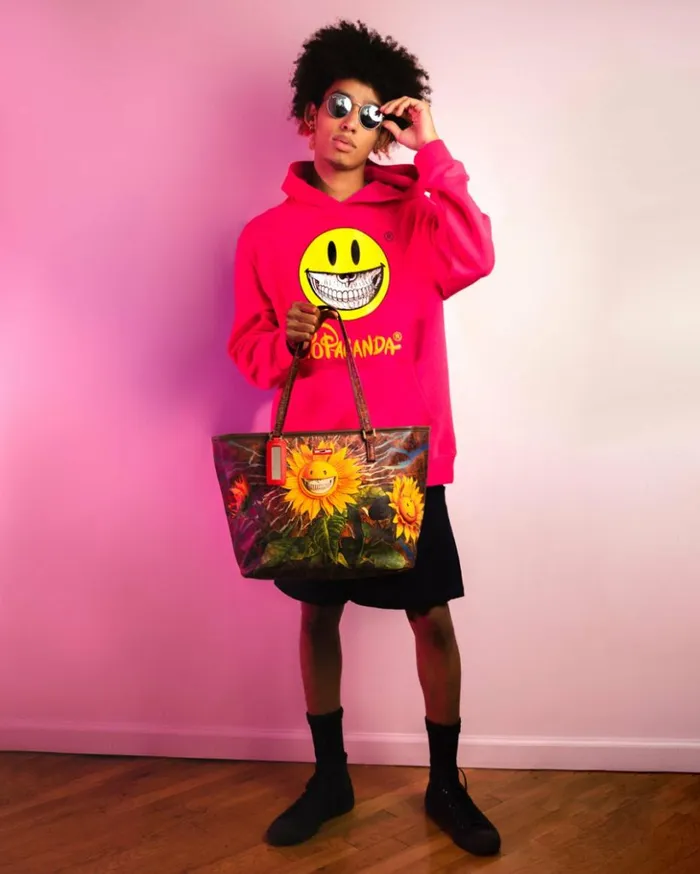 SUNFLOWER GRIN RON ENGLISH COLLAB TOTE Bags SPRAYGROUND