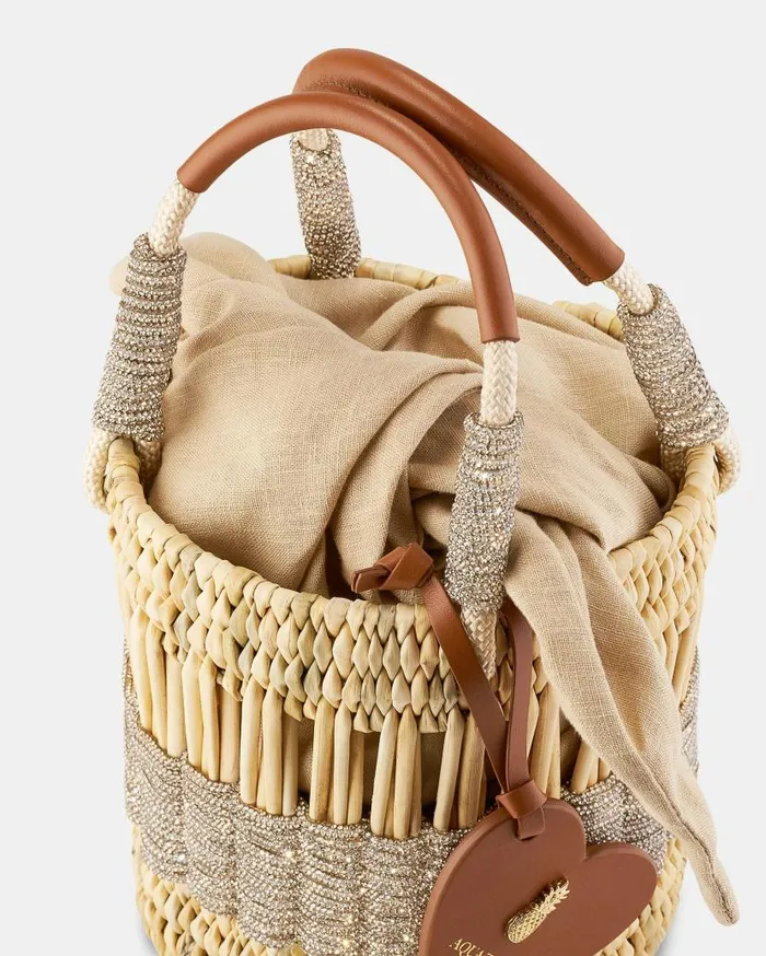 Sunkissed Bucket Bag Beige Women Aquazzura Mini Bags Sunkissed Bucket Bag Beige Women Aquazzura Mini Bags