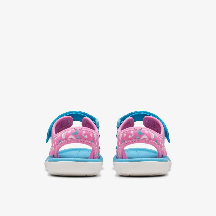 Surfing Tide Kid Hot Pink Kids Clarks Sandals