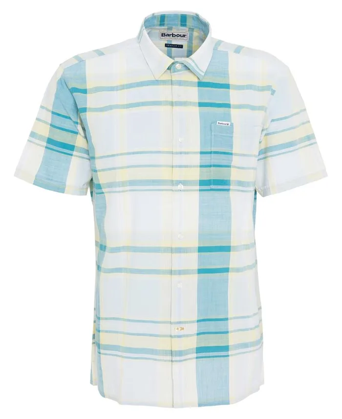 Swinton Regular Shirt Sky Men Barbour Shirts