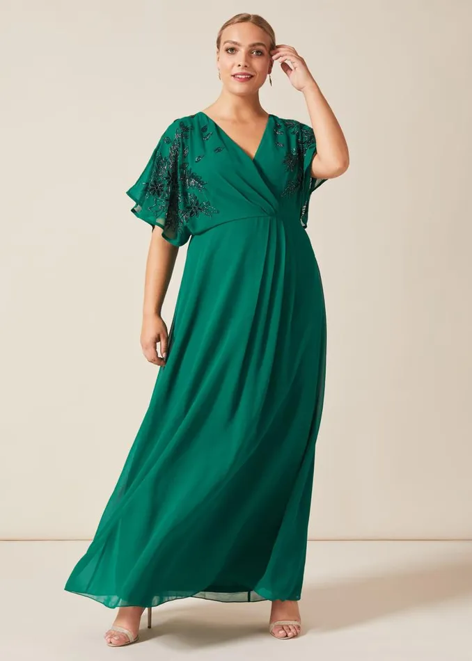 Tabitha Beaded Maxi Dress Emerald Women Phase Eight Dresses