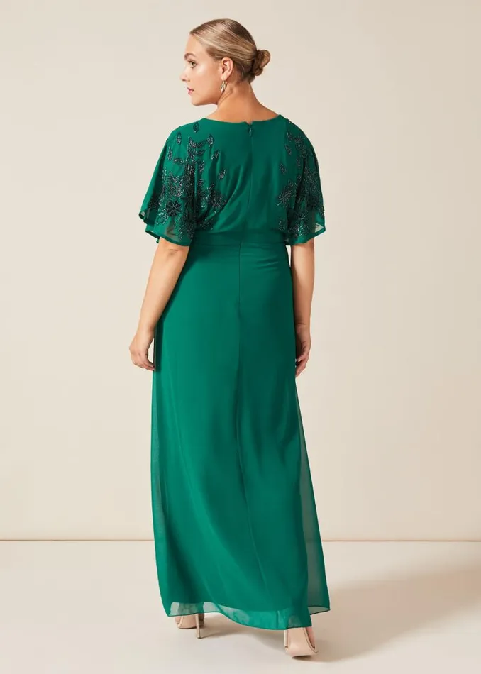 Tabitha Beaded Maxi Dress Emerald Women Phase Eight Dresses