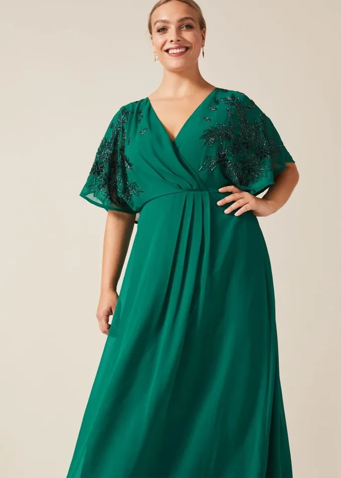 Tabitha Beaded Maxi Dress Emerald Women Phase Eight Dresses