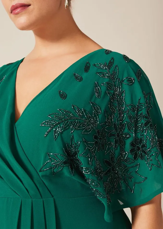 Tabitha Beaded Maxi Dress Emerald Women Phase Eight Dresses
