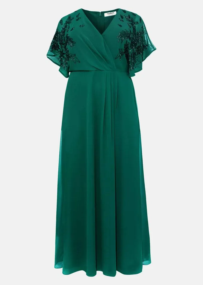 Tabitha Beaded Maxi Dress Emerald Women Phase Eight Dresses