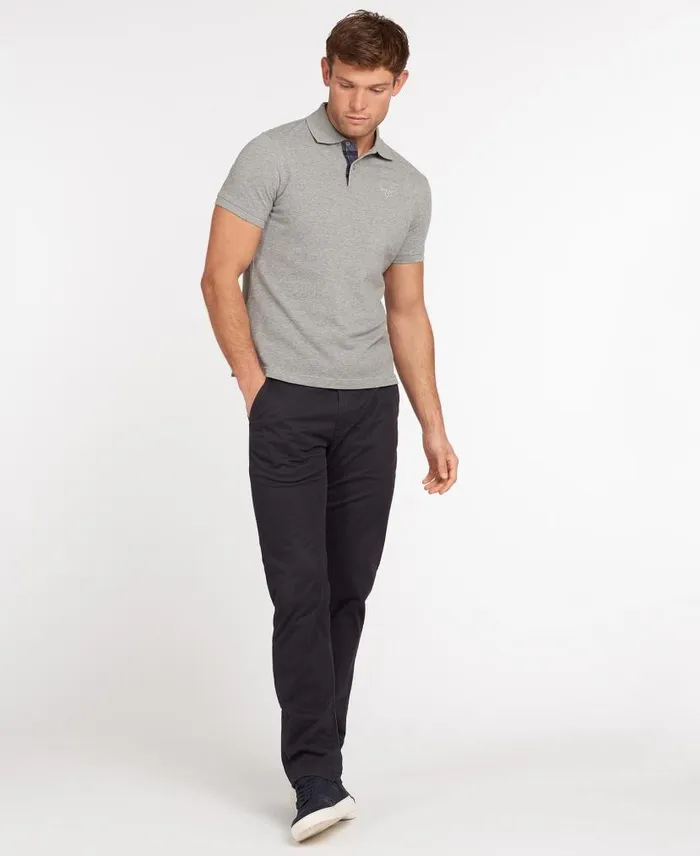 Tartan Pique Polo Shirt Whitegreystone Men Barbour Polo Shirts