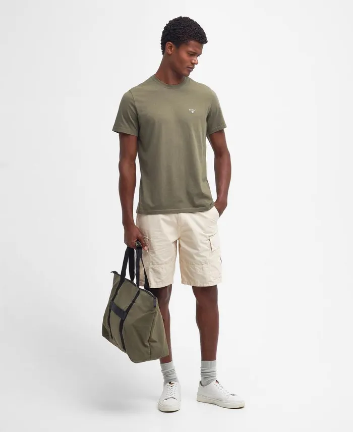 Tartan Sports TShirt Pale Sage Men Barbour TShirts
