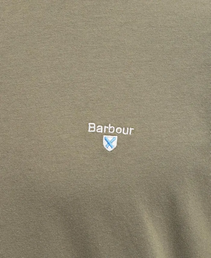Tartan Sports TShirt Pale Sage Men Barbour TShirts