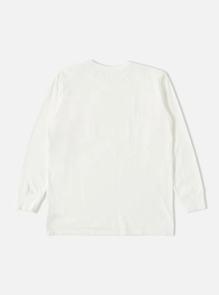 Tees Men Universal Works Universal Works LS Tee In Ecru Organic Jersey