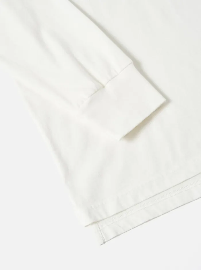 Tees Men Universal Works Universal Works LS Tee In Ecru Organic Jersey