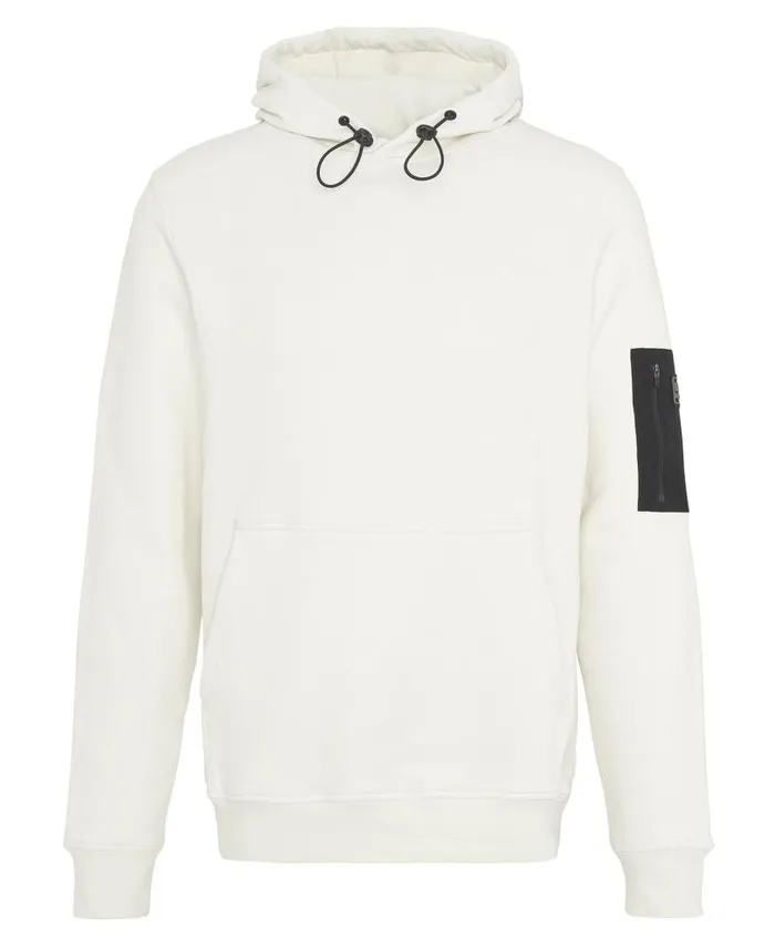 Tempo Hoodie Dove Grey Men Barbour Hoodies and Sweatshirts