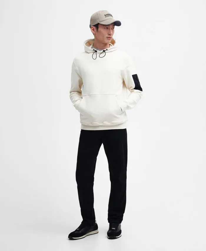 Tempo Hoodie Dove Grey Men Barbour Hoodies and Sweatshirts