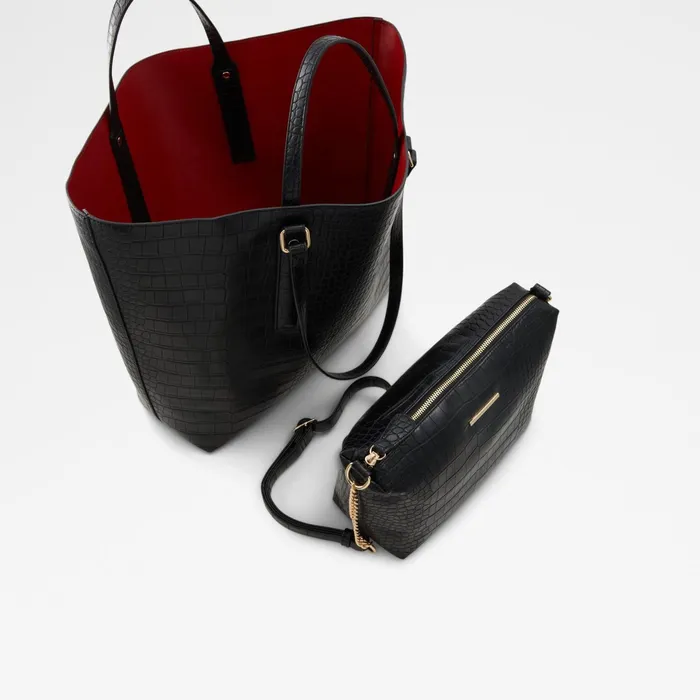Tharejann Black Multi Women ALDO Tote Bags