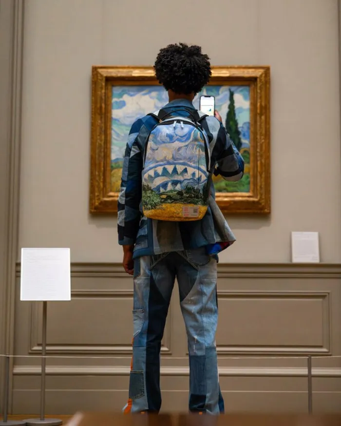 THE MET VAN GOGH WHEAT FIELD WITH CYPRESSES BACKPACK Bags SPRAYGROUND