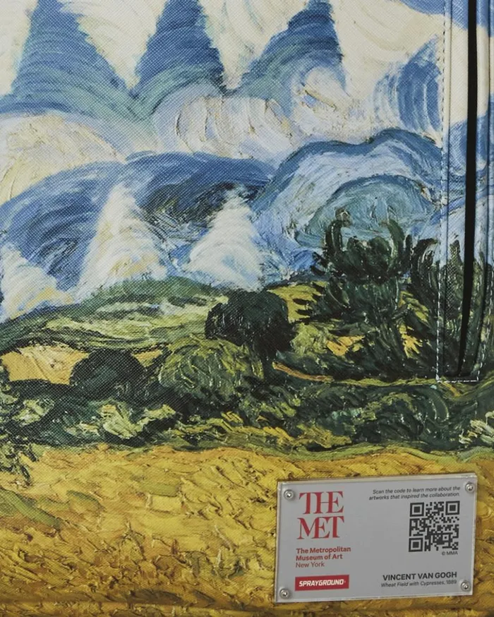 THE MET VAN GOGH WHEAT FIELD WITH CYPRESSES BACKPACK Bags SPRAYGROUND