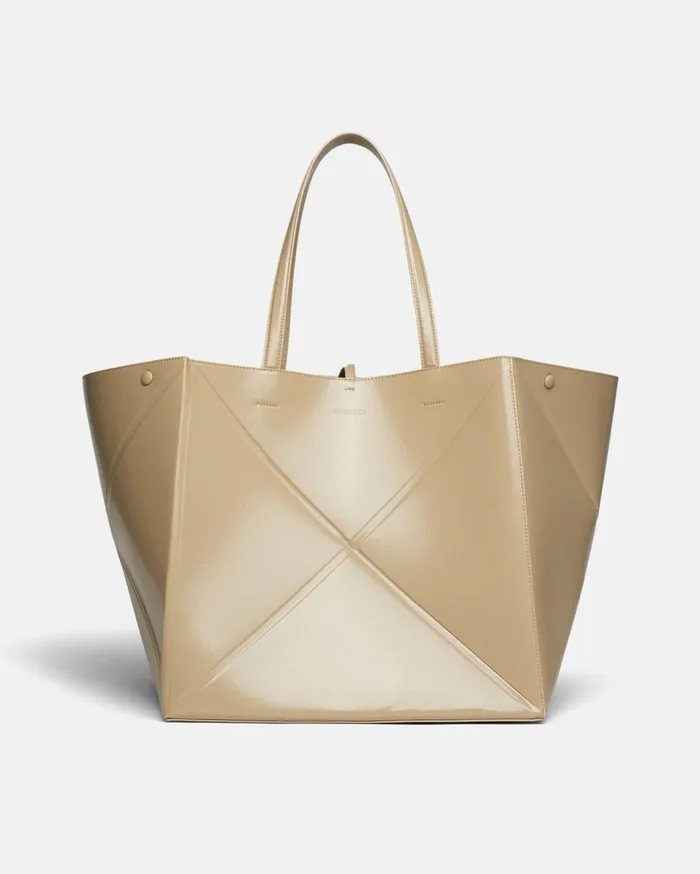 The Origami Tote Large Patent AltNappa Large Tote Pebble WomenMen Nanushka Bags