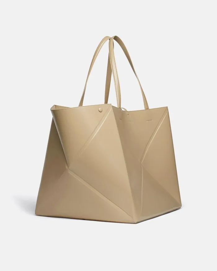 The Origami Tote Large Patent AltNappa Large Tote Pebble WomenMen Nanushka Bags