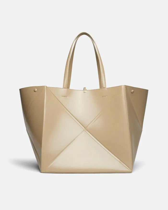 The Origami Tote Large Patent AltNappa Large Tote Pebble WomenMen Nanushka Bags