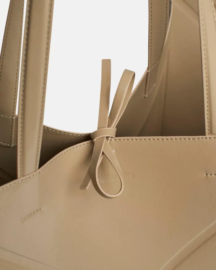 The Origami Tote Large Patent AltNappa Large Tote Pebble WomenMen Nanushka Bags