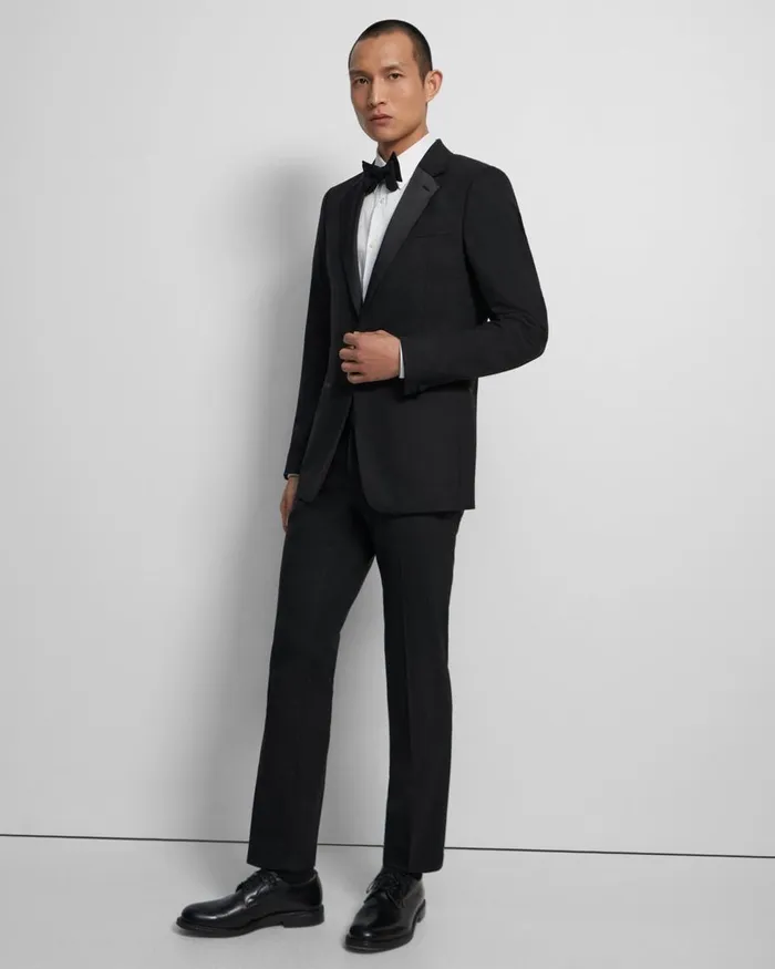 Theory Blazers Jackets Chambers Tuxedo Blazer In Stretch Wool Black 8211 Men