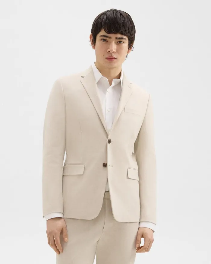 Theory Blazers Jackets Morton Blazer In Stretch Cotton New Sand 8211 Men