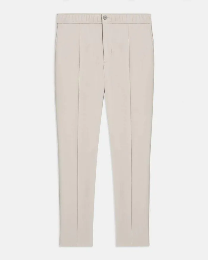 Theory Pants Curtis Drawstring Pant In Precision Ponte Putty 8211 Men