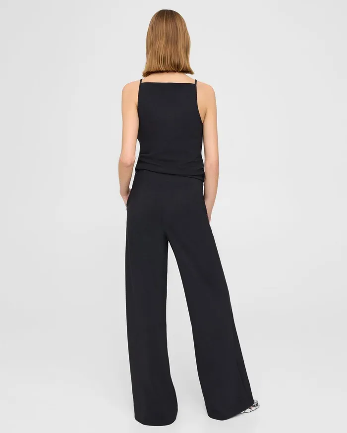 Theory Pants WideLeg Pant In Precision Ponte Black 8211 Women
