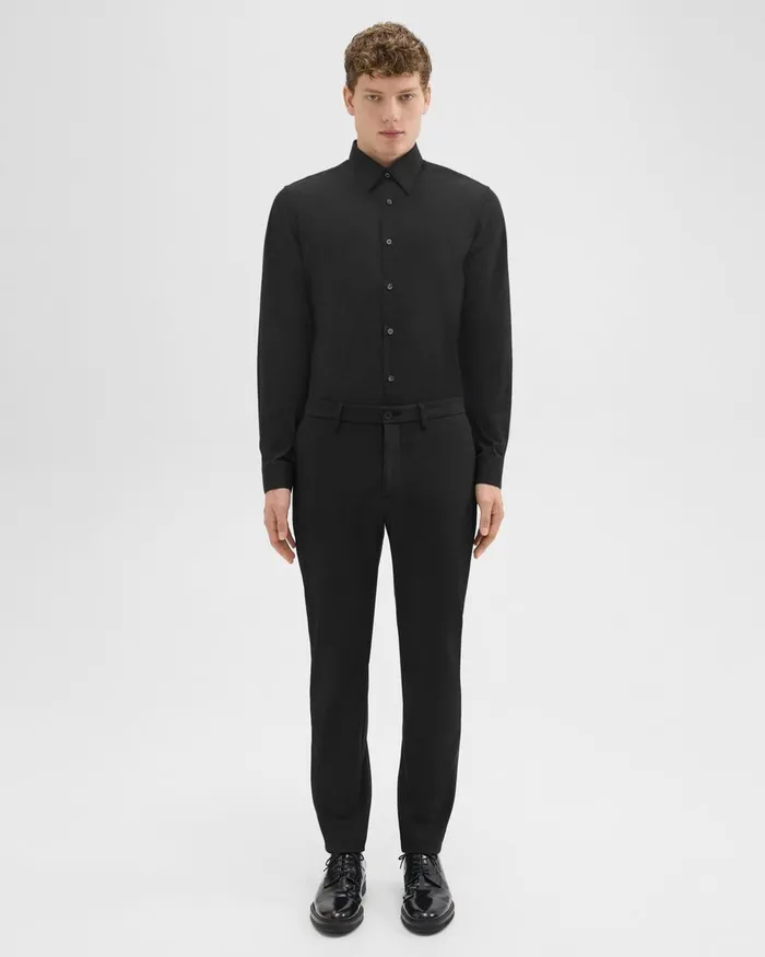 Theory Pants Zaine Pant In Precision Ponte Black 8211 Men
