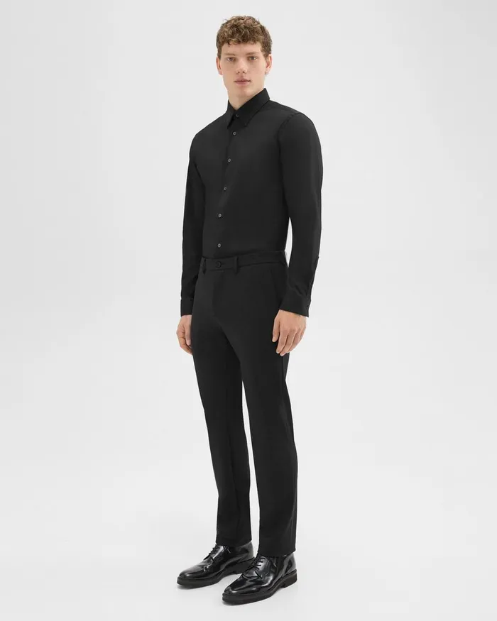 Theory Pants Zaine Pant In Precision Ponte Black 8211 Men