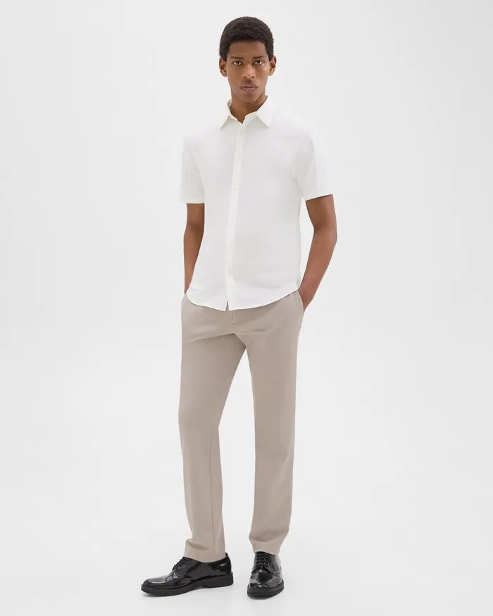 Theory Pants Zaine Pant In Precision Ponte Putty 8211 Men