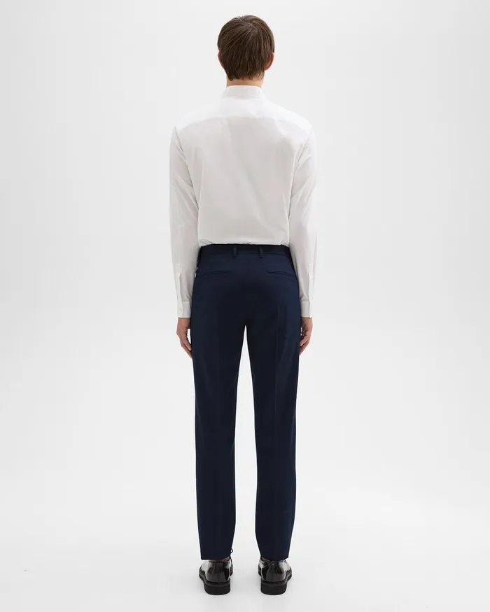 Theory Pants Zaine Tab Pant In Stretch Cotton Baltic 8211 Men