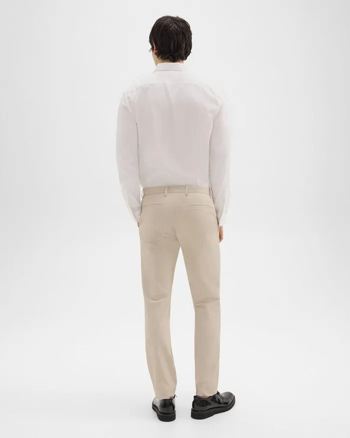 Theory Suits Zaine Pant In Printed Precision Ponte Sand Multi 8211 Men