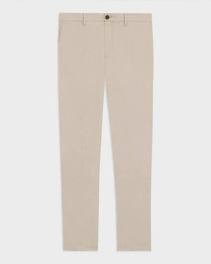 Theory Suits Zaine Pant In Printed Precision Ponte Sand Multi 8211 Men