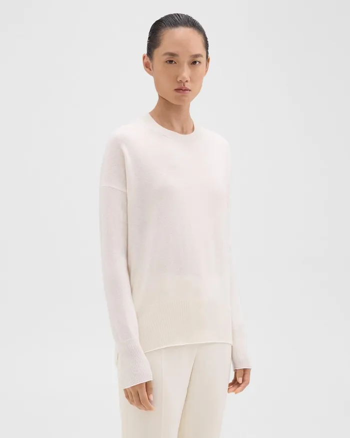Theory Sweaters Cardigans Karenia Sweater In Cashmere Ivory 8211 Women