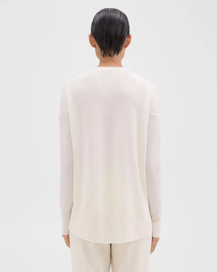 Theory Sweaters Cardigans Karenia Sweater In Cashmere Ivory 8211 Women