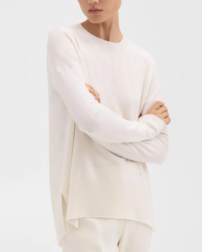 Theory Sweaters Cardigans Karenia Sweater In Cashmere Ivory 8211 Women