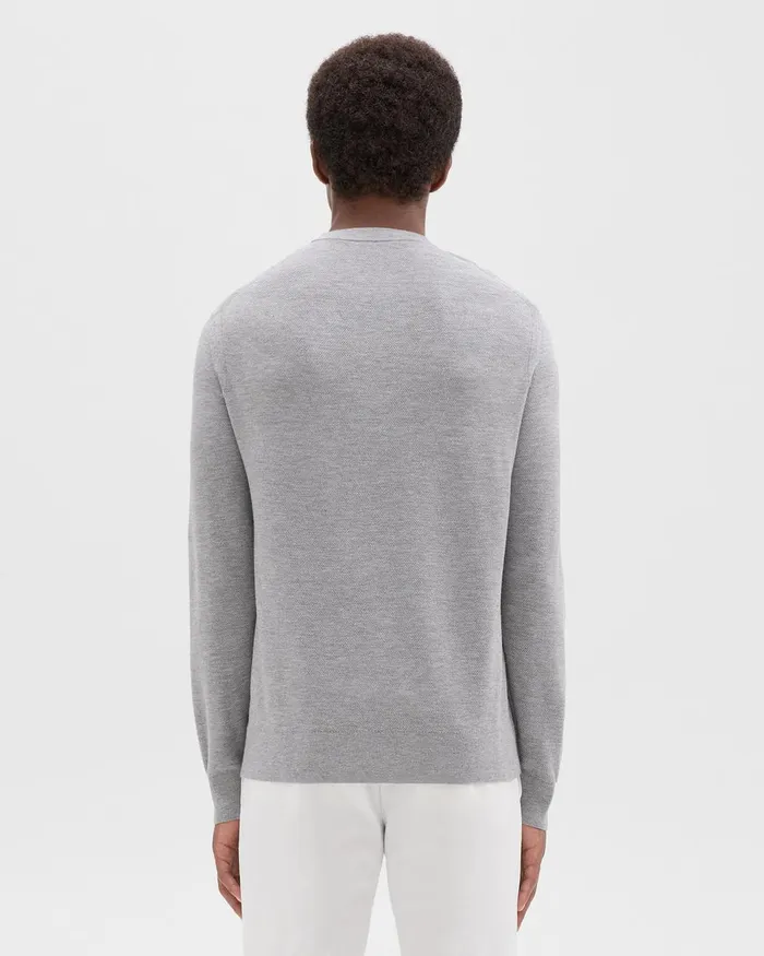 Theory Sweaters Cardigans Riland Sweater In Light Bilen Light Grey Heather 8211 Men
