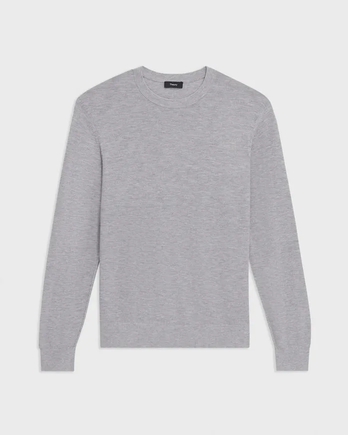 Theory Sweaters Cardigans Riland Sweater In Light Bilen Light Grey Heather 8211 Men