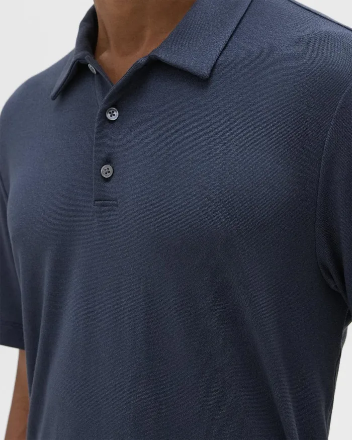 Theory Tshirts Polos Bron Polo Shirt In Anemone Modal Jersey Eclipse Multi 8211 Men