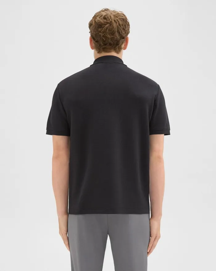 Theory Tshirts Polos Jocelin Polo Shirt In Studio Knit Jacquard Black 8211 Men