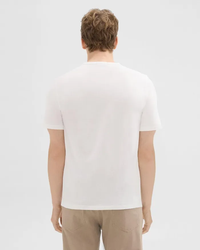 Theory Tshirts Polos Precise Tee In Luxe Cotton Jersey White 8211 Men