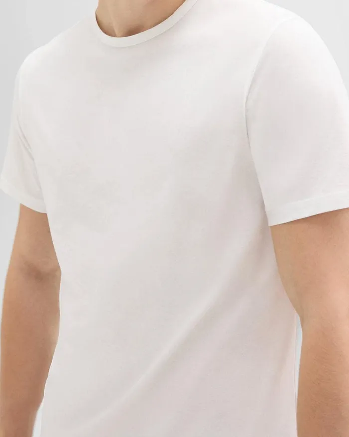 Theory Tshirts Polos Precise Tee In Luxe Cotton Jersey White 8211 Men