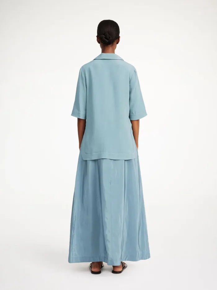 Tops and Blouses Women By Malene Birger Brittiny Top Cool Water