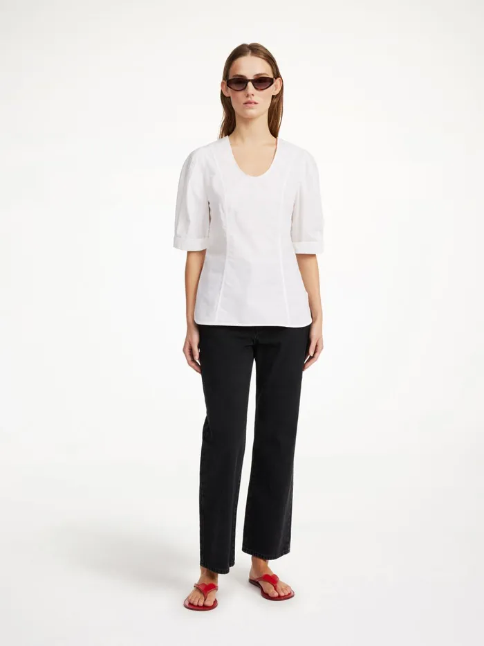 Tops and Blouses Women By Malene Birger Liomas Top Pure White