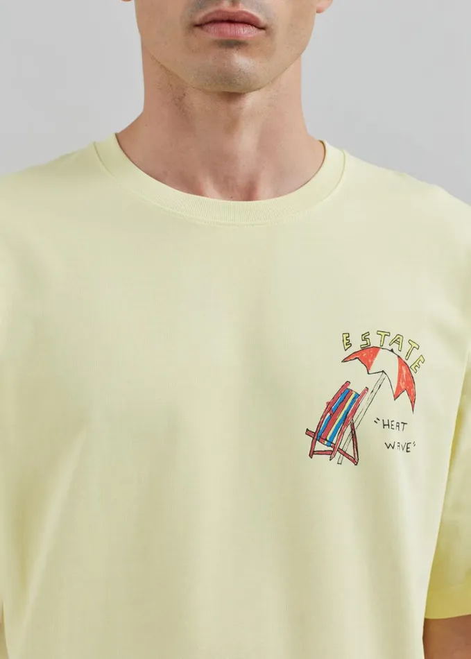 Tops Men The Frankie Shop Samse Samse Sagiotto TShirt 8211 Yellow Estate
