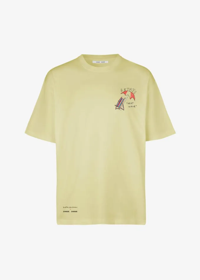 Tops Men The Frankie Shop Samse Samse Sagiotto TShirt 8211 Yellow Estate